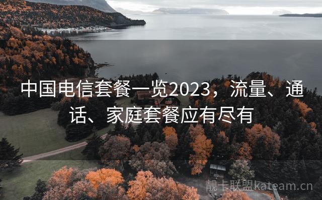 中国电信套餐一览2023，流量、通话、家庭套餐应有尽有